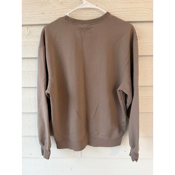 Puma x Lauren London “Summit” Graphic Crewneck Sweatshirt Brown Size Large - Picture 3 of 6